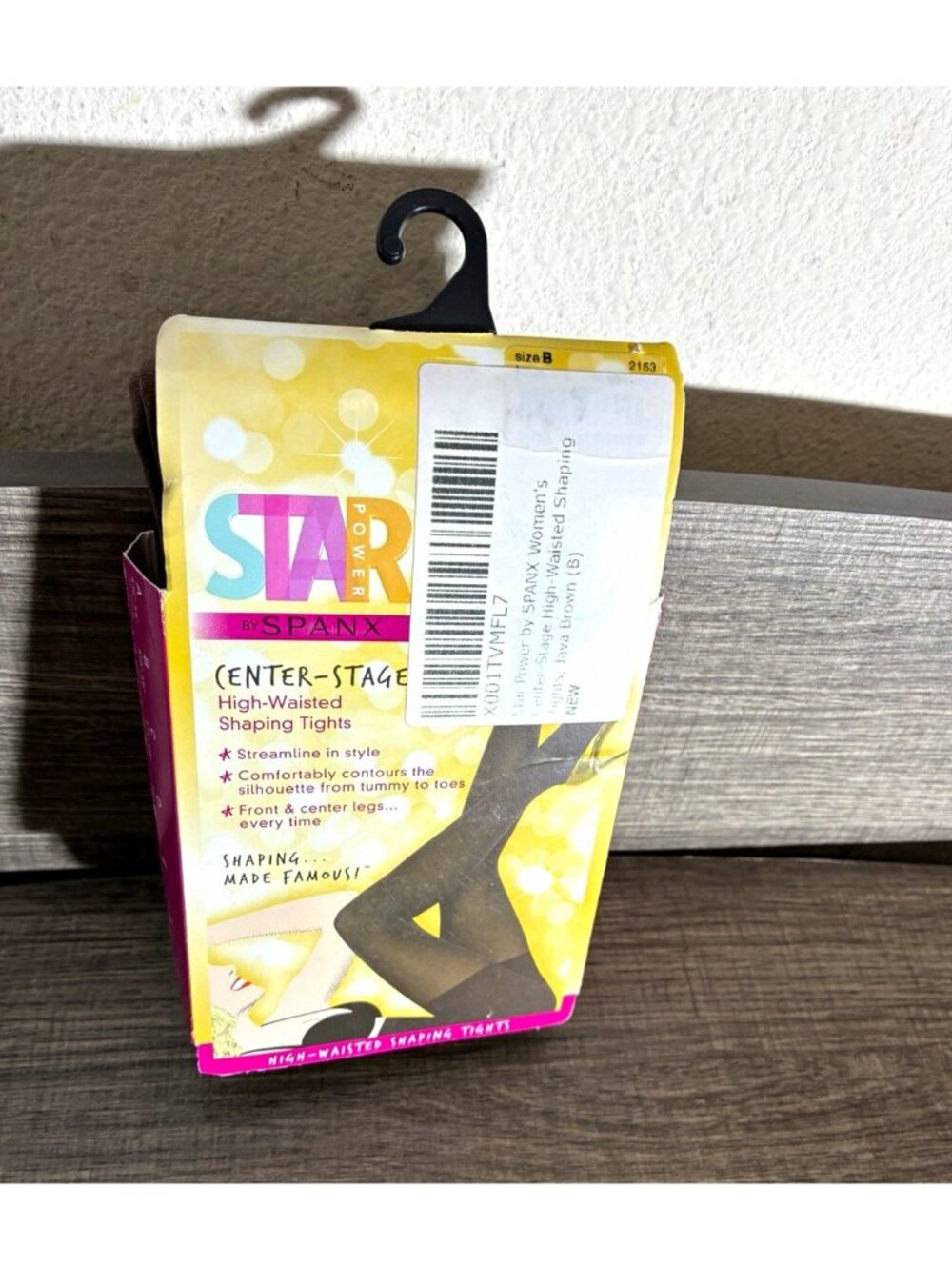 SPANX Star Power High-Waisted Shaping Tights, size B in Brown